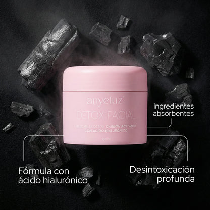 Mascarilla Detox Yoga Facial, Carbón Activado - Anyeluz