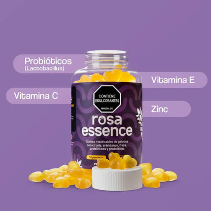 Gomas Masticables Con Probióticos Rosa Essence Para El Equilibrio Y Confianza Íntima - Rosa Latina