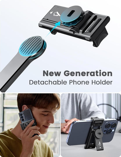 Tripode Palo Selfie Para Celular Cámara Gopro Luz Micrófono