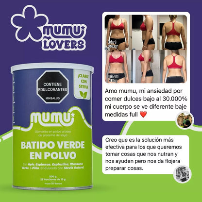 Kit Perdida De Peso : Batido Verde, Gomas De Manzana De Vinagre - Mumu