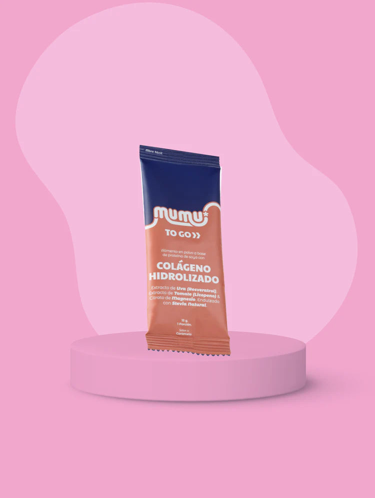 Colágeno Hidrolizado Mumu To Go Sabor Caramelo Caja 30 Sobre