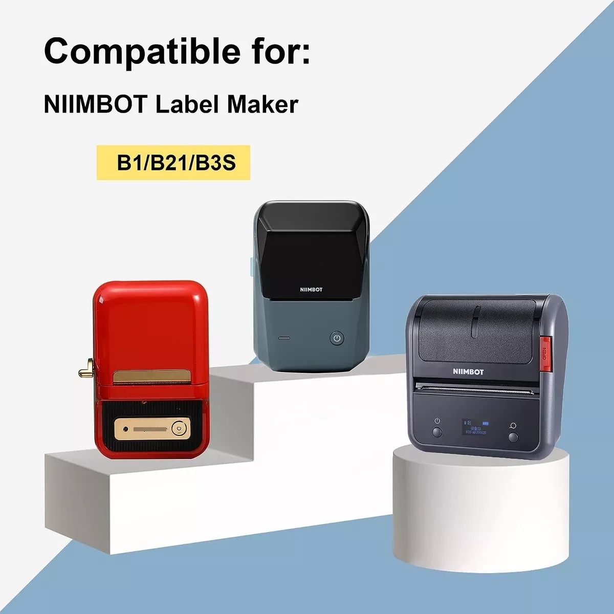 Rollo Etiquetas Papel Para Impresora Niimbot B1 B21 B3s
