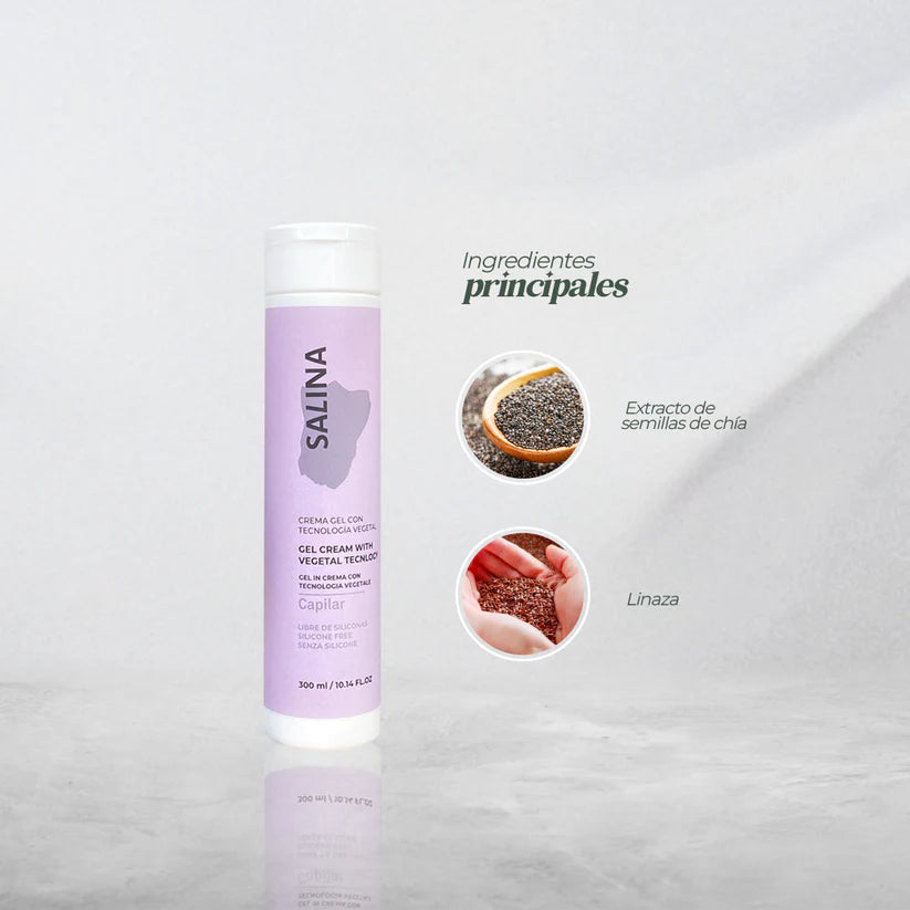 Crema Para Peinar Salina Rizos  300ml - Productos Lz