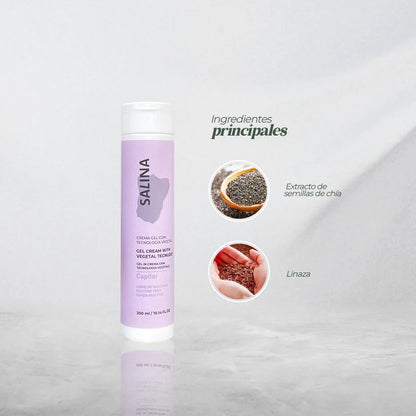 Crema Para Peinar Salina Rizos  300ml - Productos Lz