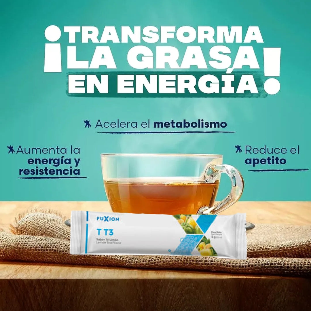 Thermo T3 Fuxion Quemador De Grasa Y Control De Peso - 28 Sobres