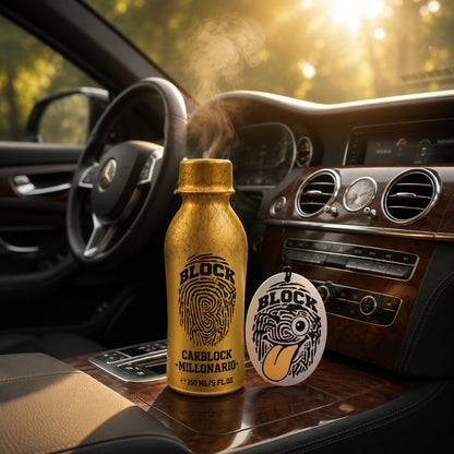 Perfume Para Carro Carblock + Ambientador Colgante Emojiblock