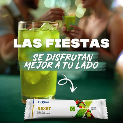 Rexet Fuxion Para Hígado Graso y Guayabo - 28 Sobres