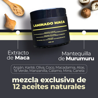 Laminado Maca Regeneración capilar 400ML