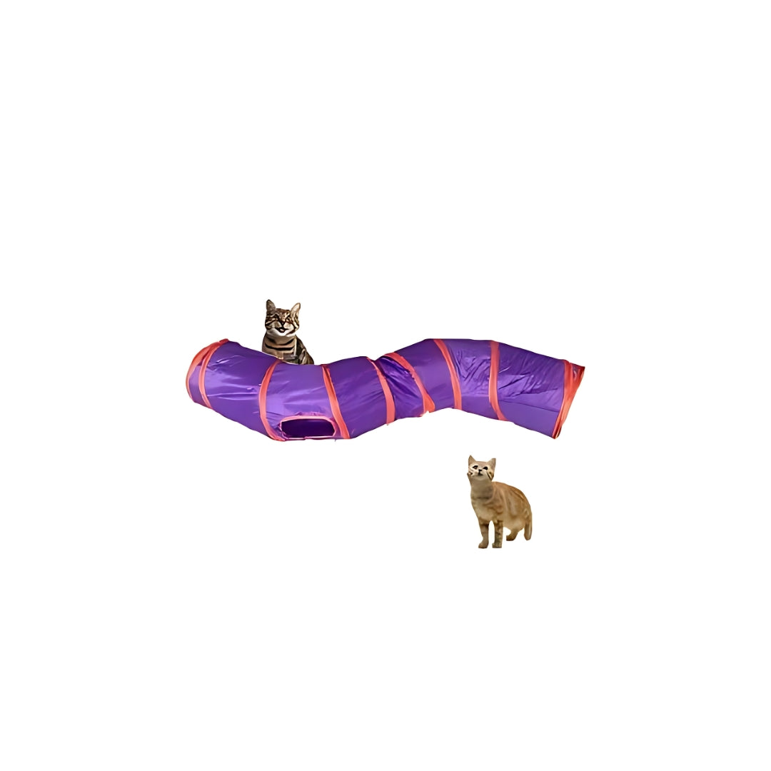 Túnel Curvo Juego Interactivo Para Mascotas, Gatos, Conejos