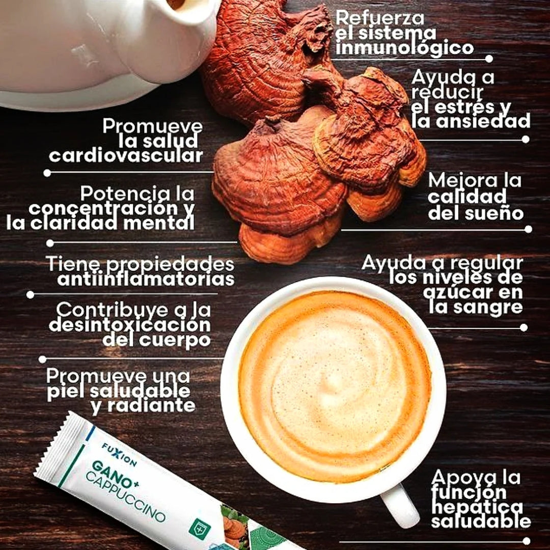 Capuchino Café Ganomas Fuxion - 28 Sobres