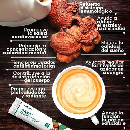 Capuchino Café Ganomas Fuxion - 28 Sobres