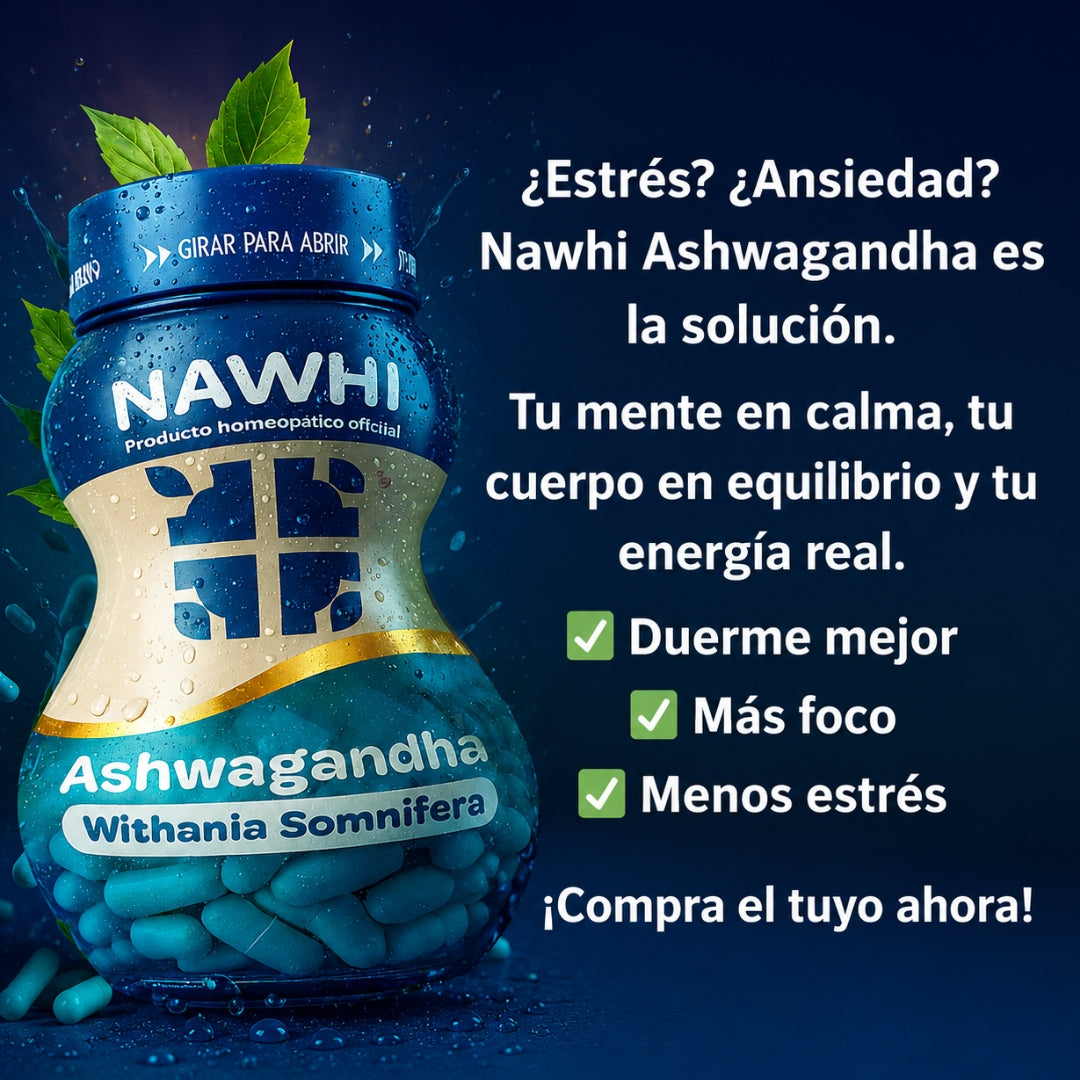 Cápsulas Ashwandha Nawhi Reduce El Estrés Y Mejora La Calidad Del Sueño