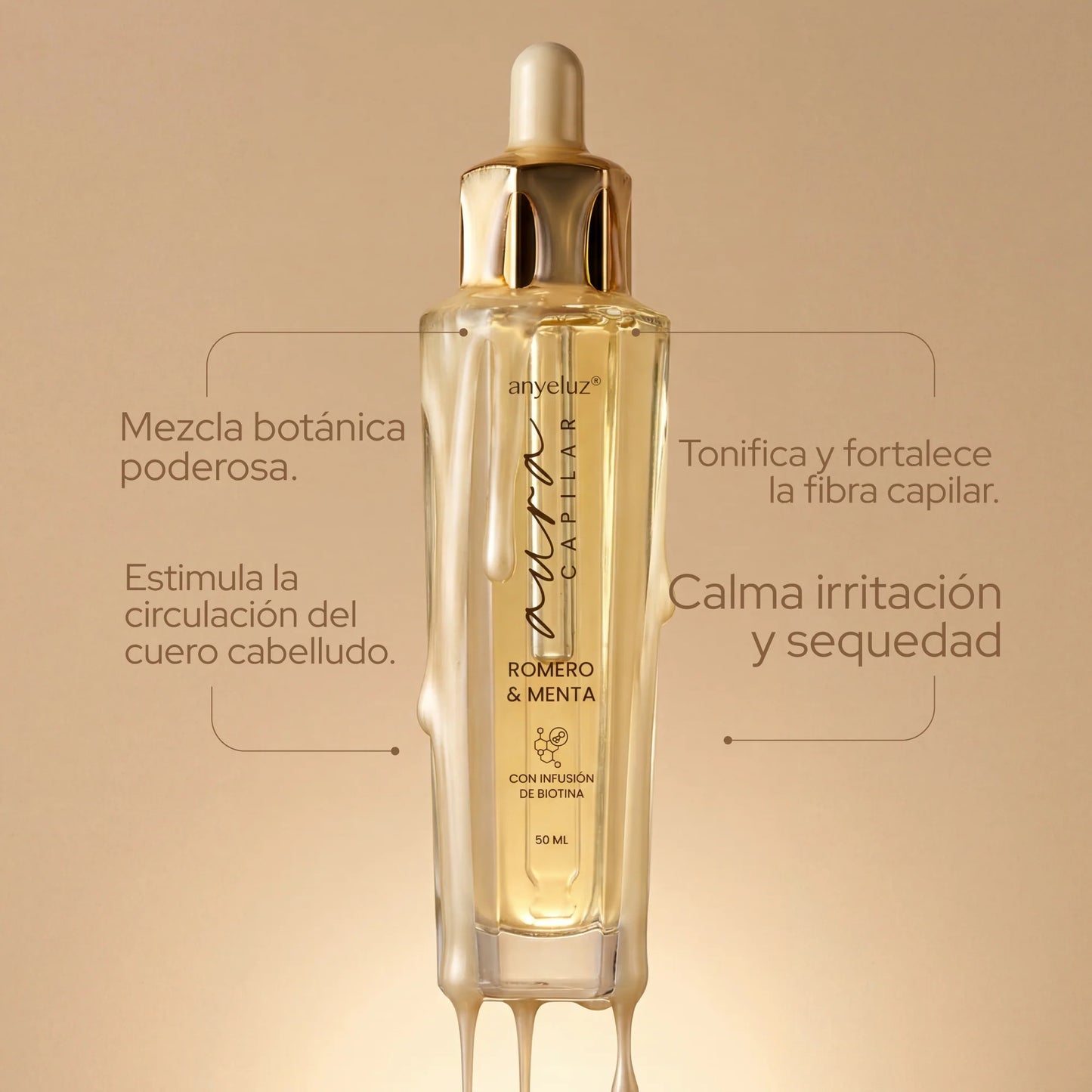 Aura Capilar Aceite capilar romero y menta - Anyeluz