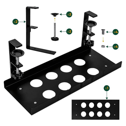 Bandeja Organizadora De Cables Para Debajo Escritorio Metal
