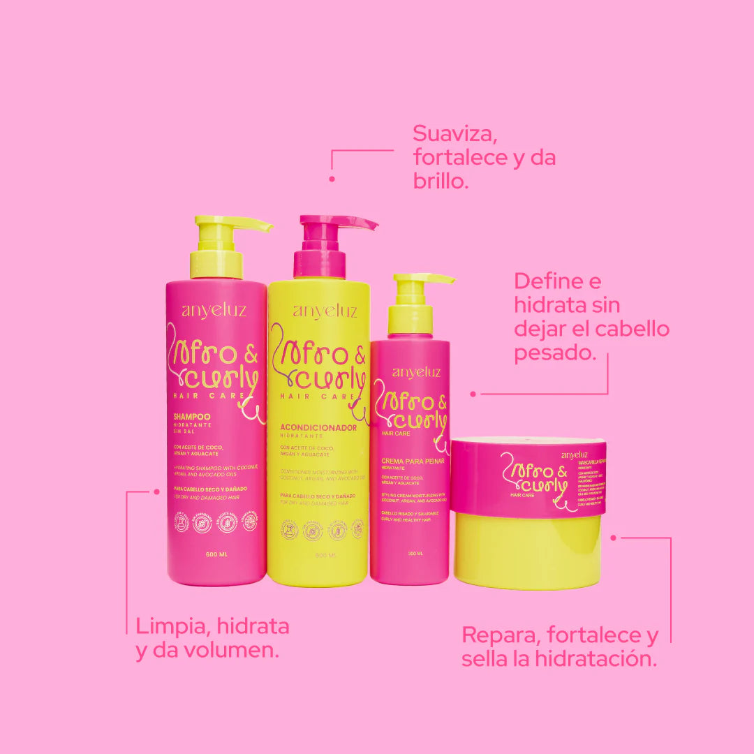 Kit Para Rizos Afro & Curly - Anyeluz