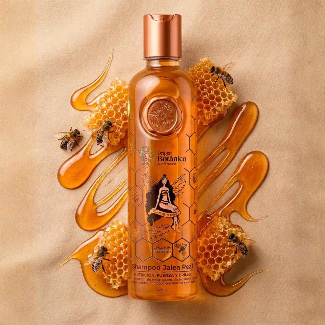 Shampoo Jalea Real, Nutrición, Fuerza y Brillo - Ritual Botánico
