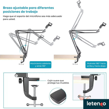 Soporte De Brazo Tijera Ajustable Neewer Nb-3 Para Micrófono