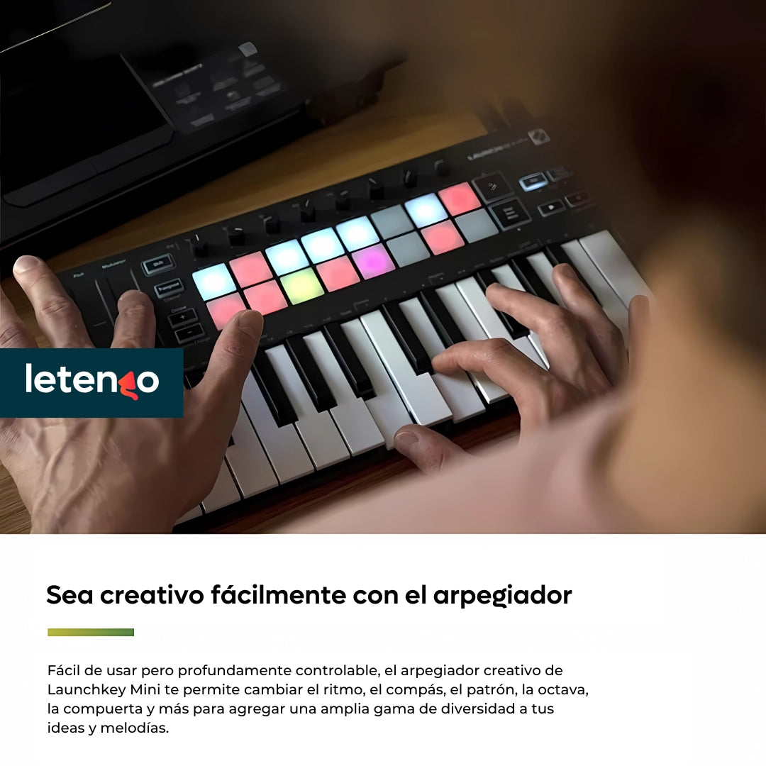 Controlador Midi Novation Launchkey Mini Mk3 25 Teclas Usb