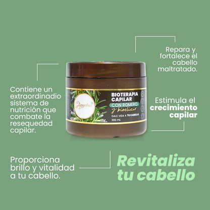 Bioterapia Capilar Con Romero y Bioelixir 300 Mililitros - Anyeluz