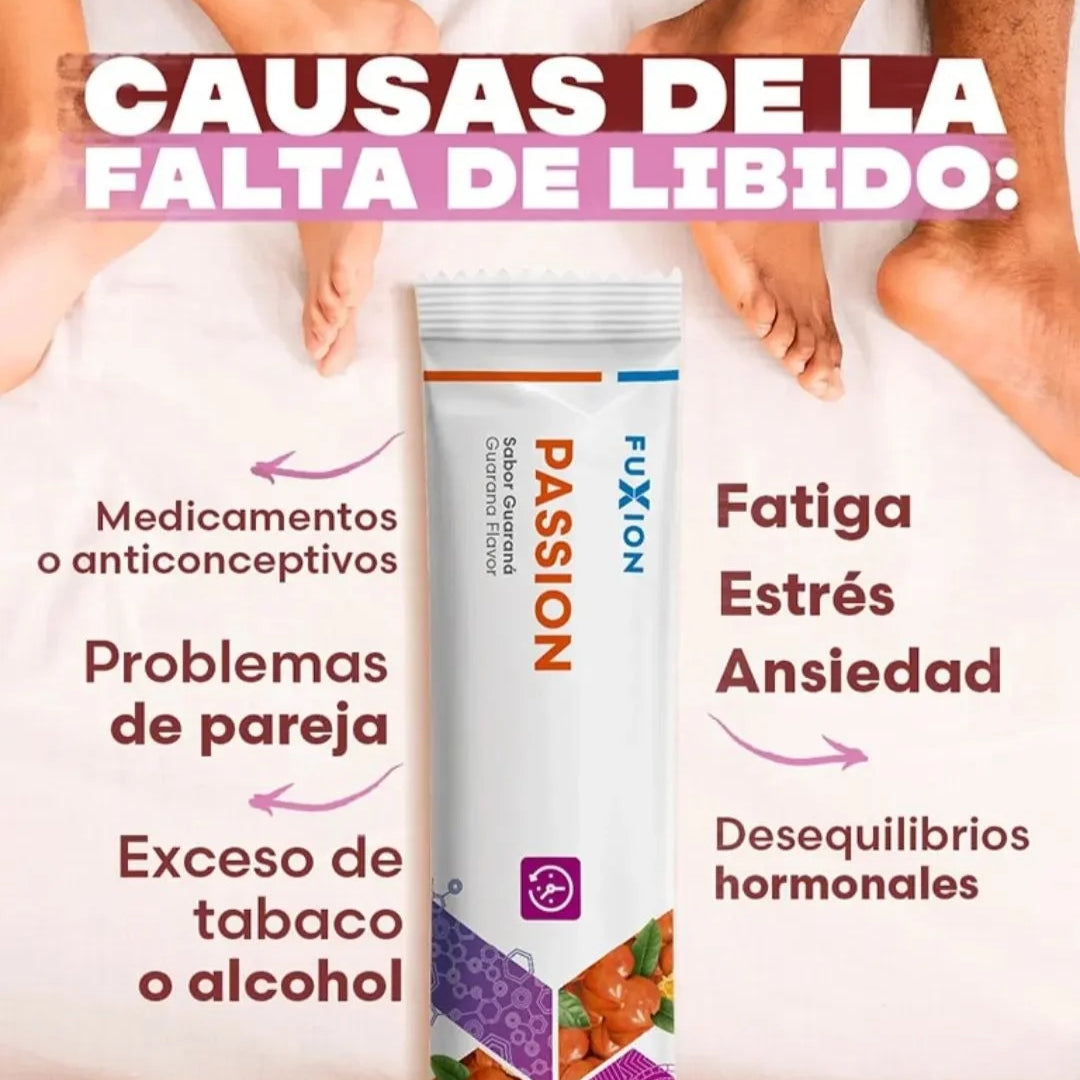 Passion Fuxion Deseo Y Energía - 28 Sobres
