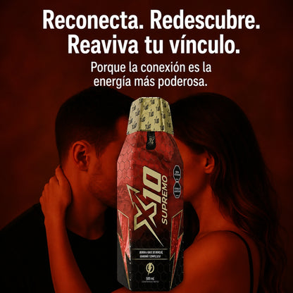 Energizante Y Potenciador Sexual X10 Supreme Para Adultos Bebida a Base de Borojó, Guaraná y Chontaduro