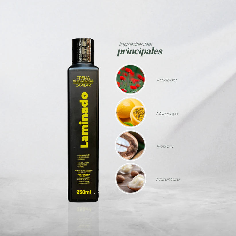 Crema Alisadora Laminado Capilar 250ML-  Productos Lz