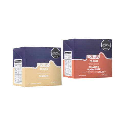 Combo To Go Gym Kit con Colágeno Hidrolizado y Proteína  - Mumu