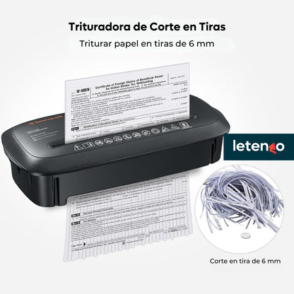 Destructora Trituradora De Papel Tarjeta Picadora Automática