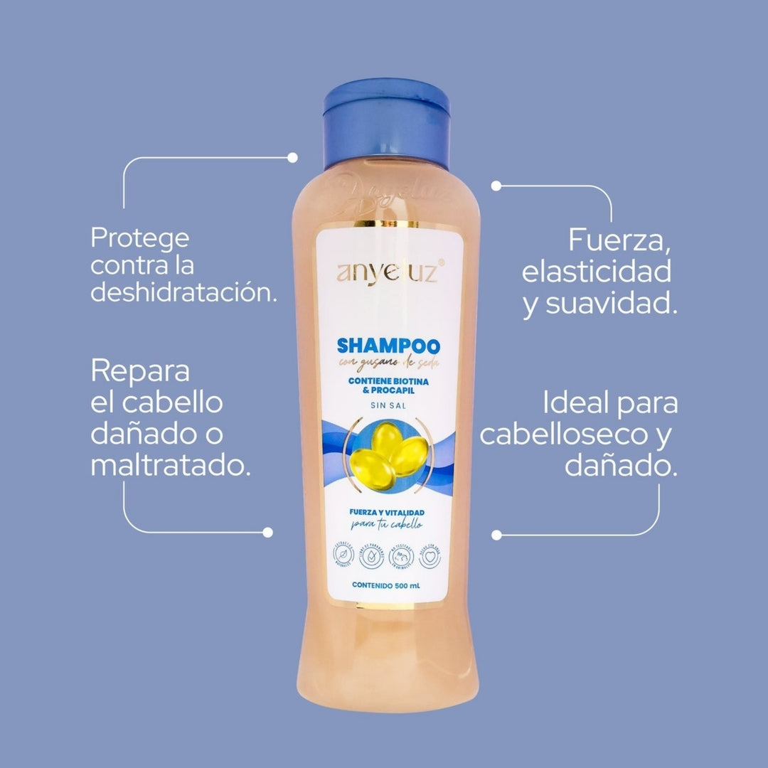Shampoo Gusano De Seda - Anyeluz