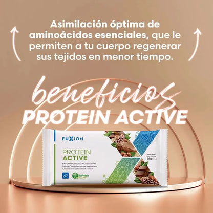 Proteína Activa Fuxion Tonifica  Sabor Chocolate con avellanas- 14 Sobres