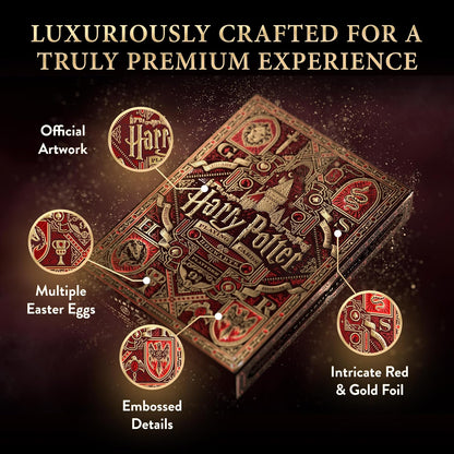 Baraja Cartas Poker Premium Edición Harry Potter Gryffindor