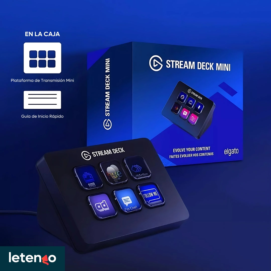 Stream Deck Mini Elgato Controlador De Transmisión Contenido