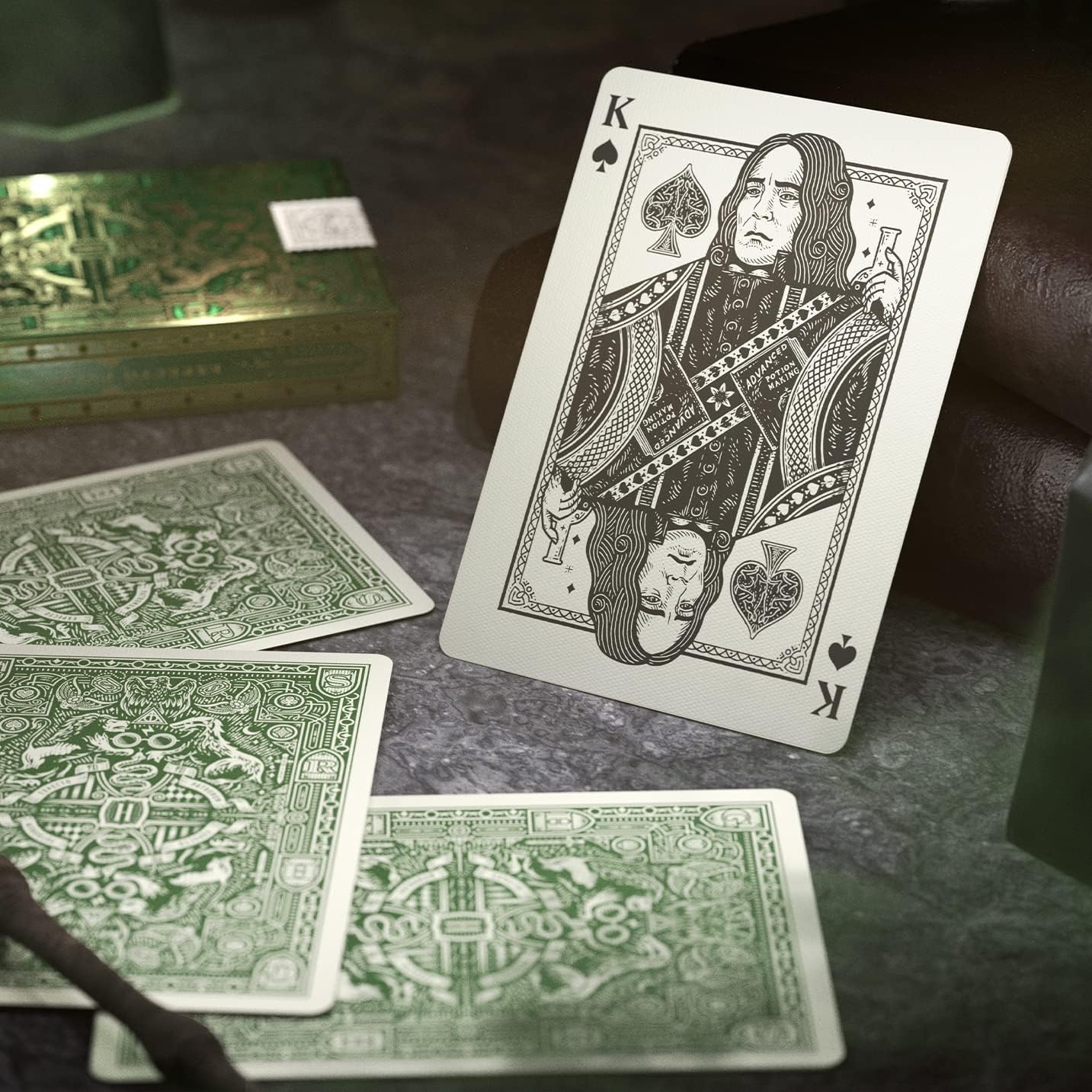 Baraja Cartas Poker Premium Edición Harry Potter Slytherin