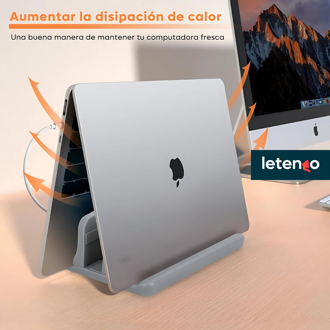 Base Soporte Vertical Para Portátil Laptop Tablet Celular