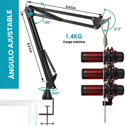Brazo Soporte Profesional De Micrófono Ajustable Mejorado