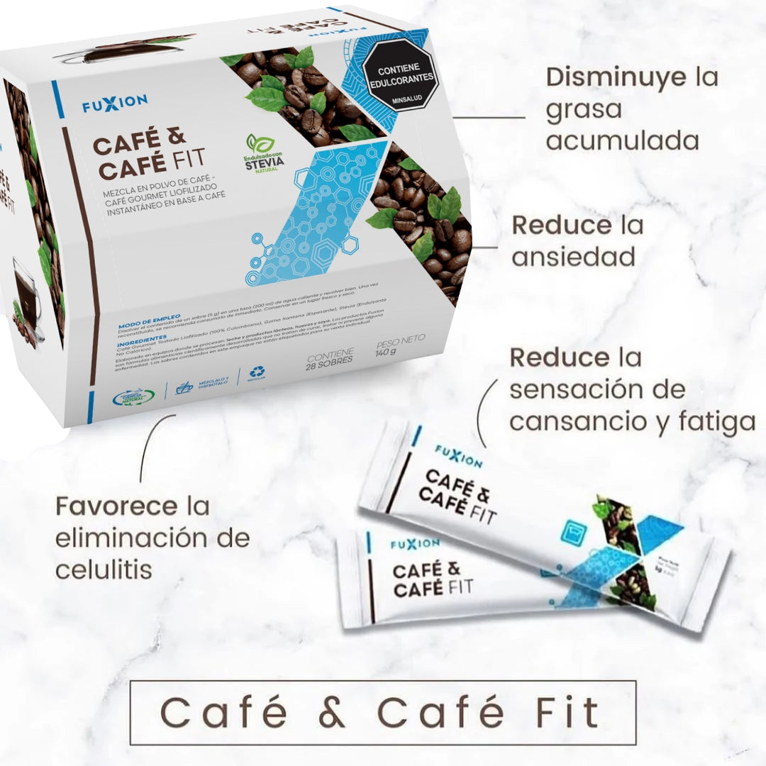 Café Fit Fuxion Control de Peso, Energía y Bienestar - 28 Sobres