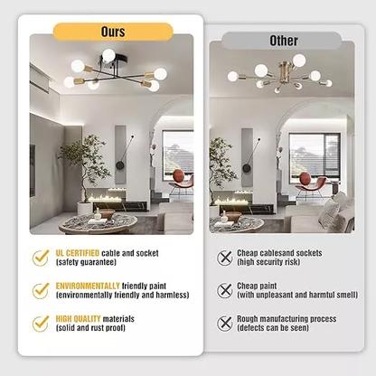 Lámpara De Techo Moderna Plegable Comedor Sala Habitación