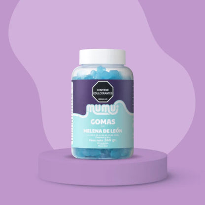 Gomas de Melena de Leon 60Unds Sabor Mora Azul -  Mumu