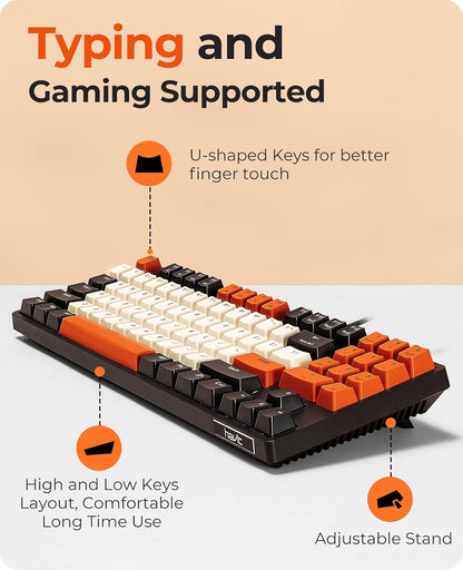 Teclado Mecánico Gamer Havit Sin Tenkeyless Juegos Inglés Us