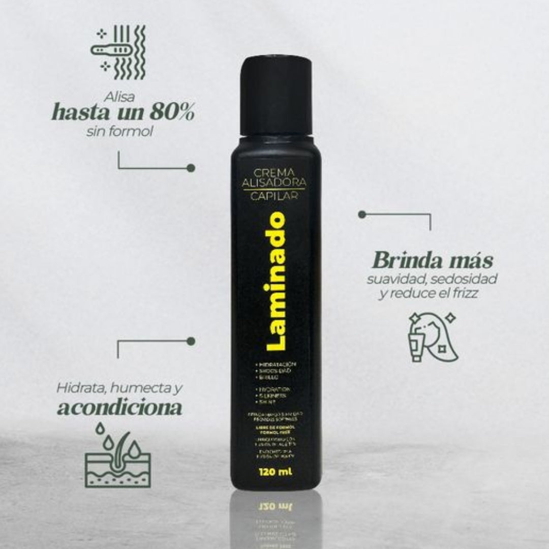 Kit Crema Alisadora Laminado + Perfume Termo protector - Lz