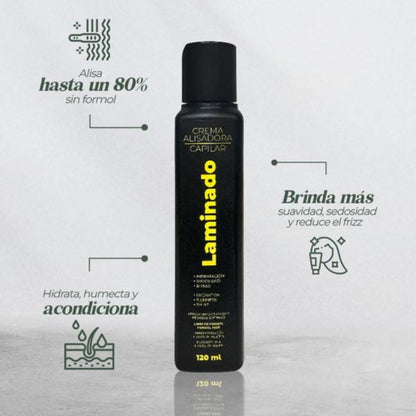Kit Crema Alisadora Laminado + Perfume Termo protector - Lz