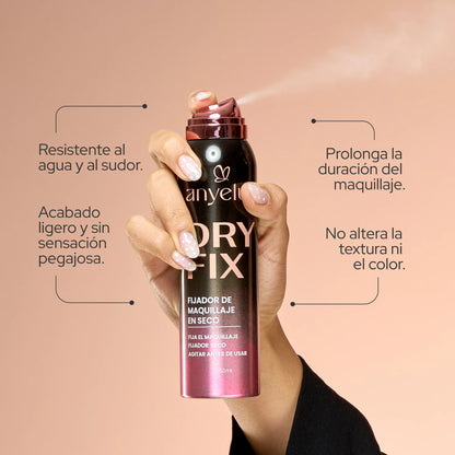 Fijador De Maquillaje Dry Fix De Larga Duración - Anyeluz