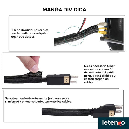 Kit Organizador De Cables Para Escritorio, Computador, Tv