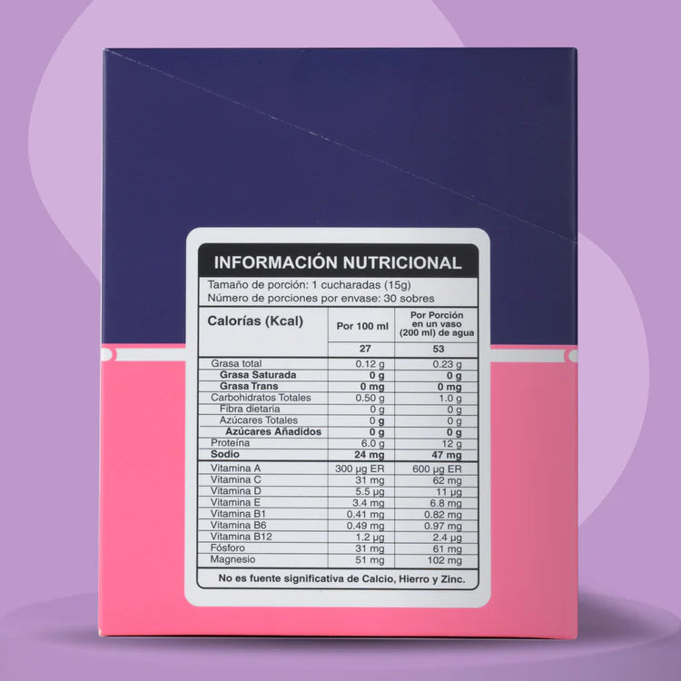 Colágeno Hidrolizado Mumu To Go Sabor Vainilla Caja 30 Sobre