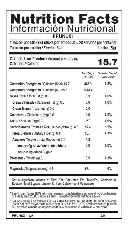 Prunex 1 Fuxion Detox Digestivo - 28 Sobres