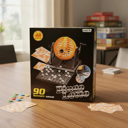 Bingo Lotto Juego De Mesa Familiar 90 Balotas 48 Cartones