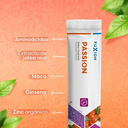 Passion Fuxion Deseo Y Energía - 28 Sobres