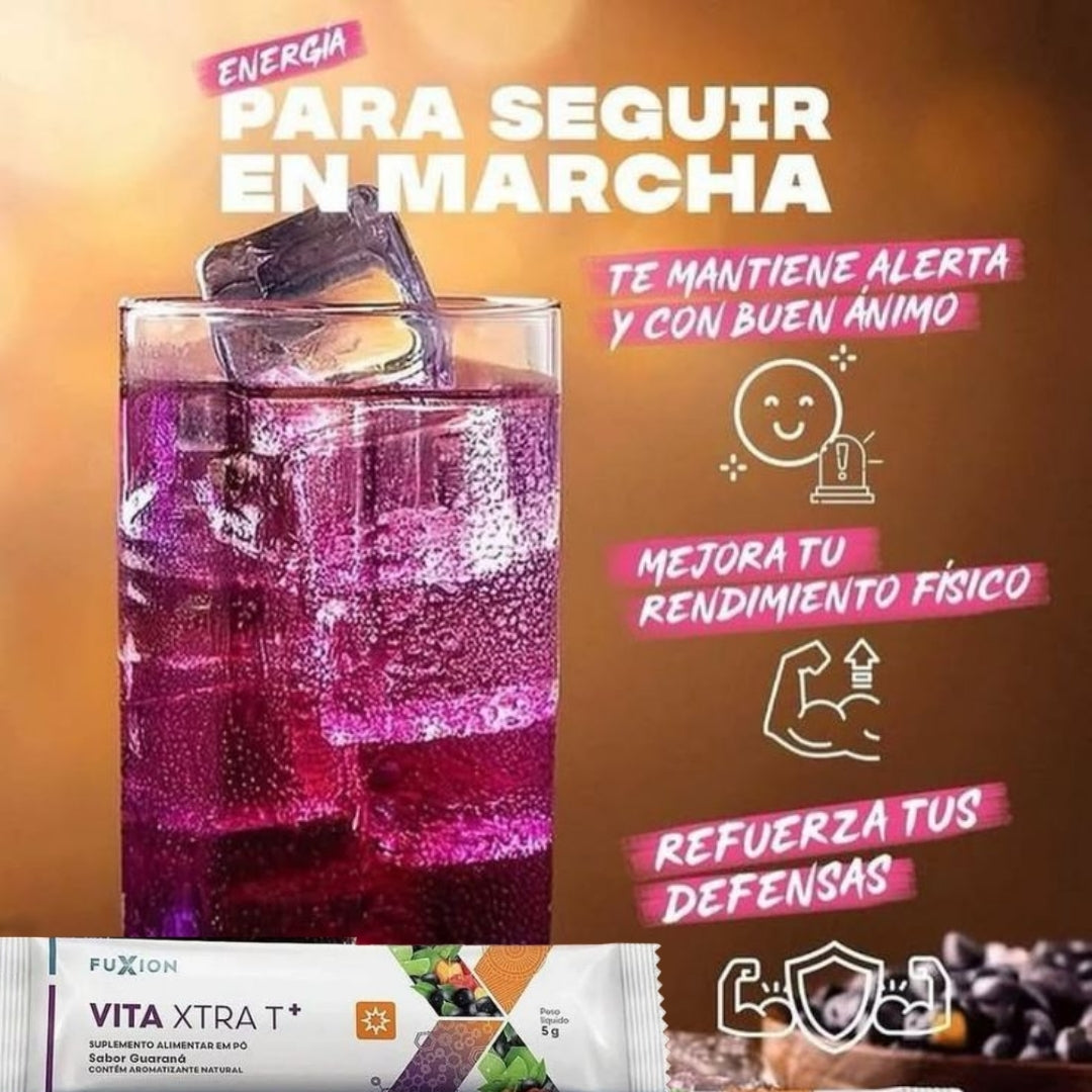 Vita Xtra T+ Fuxion Vitaminas - 7 Sobres