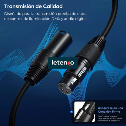 Cable De Audio Profesional Xlr De 2m Neewer Macho A Hembra