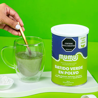 Kit De Reinicio: Batido Verde, Fibra Y Gomitas De Vinagre De Manzana - Mumu